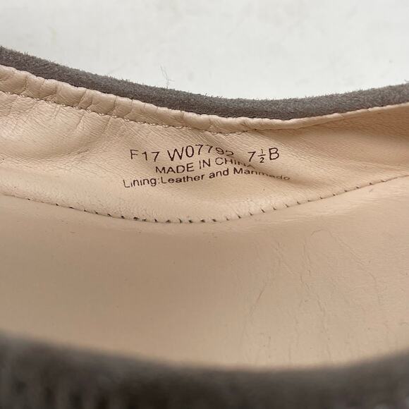Cole Haan Grand OS Sadie Gray Taupe Leather Suede Ballet Wedge Pumps Shoes 7.5 - Picture 15 of 15